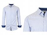 Galaxy by Harvic Men's L/S Gingham & Plaid Dress Shirts $9