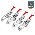4-Pack POWERTEC 20307 Heavy Duty Adjustable Latch-Action U Bolt Toggle Clamp $20 Shipped