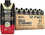 12-Count 11-Oz Optimum Nutrition Gold Standard Protein Shake $17.50