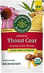 16 ct Traditional Medicinals Throat Coat Organic Pectin Throat Drops $2.34