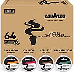 64 Count Lavazza Coffee K-Cup Pods Variety Pack $22.46
