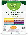 50-Ct Amazon Fresh Nespresso-Compatible Original Capsules Variety Pack $15.26