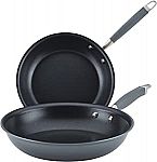 Anolon Advanced Home Hard-Anodized Nonstick Skillets 2-Pc Set $40