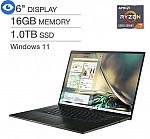 Acer Swift Edge 16" 4K OLED Laptop (Ryzen 7-6800U 16GB 1TB SSD) $899.99