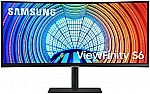 SAMSUNG Viewfinity S65UA 34" Ultrawide QHD Curved Monitor (LS34A654UBNXGO) $381.97
