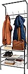 65" 8-Hook Mind Reader Metal Coat & 3-Tier Shoe Rack $29.77