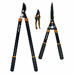 3-Piece Fiskars Tree & Shrub Care Set $23.99