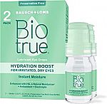 2-pack Biotrue Hydration Boost Eye Drops (0.33 fl oz) $10 and more