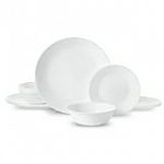 12-Pc Corelle Winter Frost White Glass Dinnerware Set $29.64