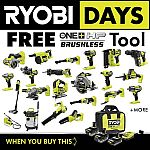 RYOBI Days Sale: HP 3 batteries Starter Kit + Cordless AirStrike Brad Nailer $199 and more