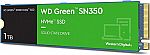 1TB Western Digital WD Green SN350 Internal SSD $38