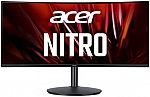 Acer Nitro 34" QHD 1500R Curved Gaming Monitor  XZ342CU $299.99
