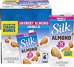6-pack Silk Shelf-Stable Almond Milk 1quart $10.60