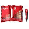 Milwaukee SHOCKWAVE Impact-Duty Titanium Drill Bit Set (15-Piece) with Right Angle Drill Adapter $30