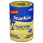 12-pk StarKist Chunk White Tuna In Water, 5 oz cans, 4 Count $22.36