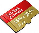 SanDisk 256GB Extreme microSD UHS-I Card $22