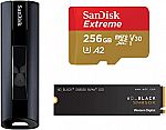 SanDisk 256GB Extreme PRO USB 3.2 Solid State Flash Drive $45 and more