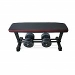CAP Flat Weight Bench & 50-Lb Adjustable Vinyl Dumbbell Set Combo $69
