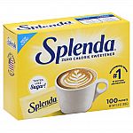 100-Count SPLENDA No Calorie Sweetener Single-Serve Packets $2.99