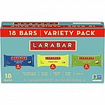 18-Ct 1.6-Oz Larabar Gluten Free Fruit & Nut Bars (Variety Pack) $12.75 and more