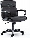 Mid-Back Office Computer Desk Chair with Armrests $54