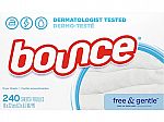240-Count Bounce Fabric Softener Dryer Sheets $2