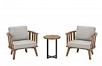 3-Piece Hampton Bay Sage Point Acacia Wood Outdoor Chairs & Table Set $249