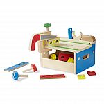 32-Piece Melissa & Doug Tool Bench Wooden Building Set $15.72