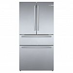 Bosch 800 Series 21-cu ft 4-Door Counter-depth French Door Refrigerator with Ice Maker (Stainless Steel) $2499 (save $1200)