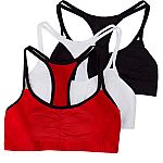 3-Pack Fruit of the Loom Women's Spaghetti Strap Cotton Sports Bra $8.46