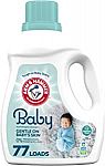 Arm & Hammer Baby 77 Loads Liquid Laundry Detergent 100.5 Fl oz $6.64