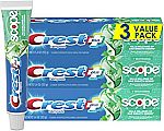 3-Ct 5.4-oz Crest Complete Whitening + Scope Toothpaste (Minty Fresh) $6.50
