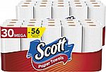 30 Count Scott Paper Towels Mega Rolls $20.82