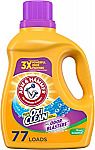 100 Oz Arm & Hammer Liquid Laundry $6.64