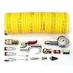 Husky 25 ft. Recoil Nylon Air Hose Kit 15-Piece $15 Shipped and more