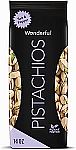 14 Oz Wonderful Pistachios, In-Shell, Salt & Pepper Nuts $3.69