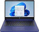 HP 14-dq0055dx 14" HD Laptop (N4120 4GB 64GB Blue) $159.99