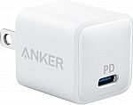 Anker Powerport PD Nano 20W High Speed USB-C Wall Charger $10.99