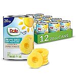 12-Pack 20-Oz Dole Canned Pineapple Slices in Pineapple Juice $15.85