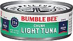 24-Pack 5-Oz Bumble Bee Chunk Light Tuna in Water $16