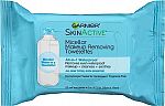 25-Count Garnier SkinActive Micellar Makeup Remover Face Wipes $3.45
