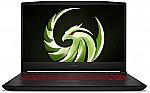 MSI Bravo 15 15.6" 144Hz Gaming Laptop (Ryzen R7-5800H, RX 5500M, 16GB, 512GB) $600