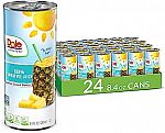 24-Ct 8.4 Oz Dole 100% Pineapple Juice $14