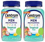 300 Count Centrum Men's Multivitamin Gummies $15.56 and more