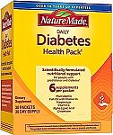 30-Day Supply of Nature Made Daily Diabetes Health Pack $12.50