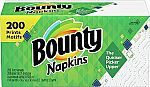 200-Ct Bounty Print/White Quilted Napkins $3.31