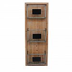 StyleWell Wall Decor: Wood Wall Organizer w/ 2 Metal Wire Baskets $22.25 and more