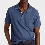 J. CREW Men's Garment-Dyed Slub Cotton Pocket Polo $9 + Free Shipping