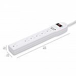 Amazon Basics 6-Outlet Surge Protector Power Strip, 6-Foot $6.16