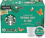 10-Ct Starbucks K-Cup Coffee Pods (Spring Day Blend) $5